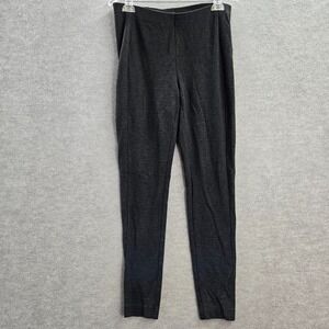 J Jill Women Pants Medium Gray Ponte Leggings Houndstooth High Rise 28 in Inseam